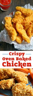 crispy chicken strips and nuggets