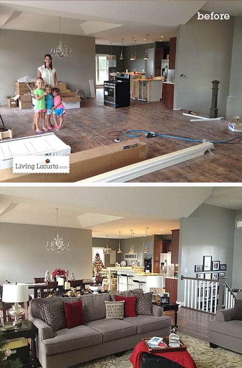 DIY Holiday Home Tour {Before & After} 1 DIY Holiday Home Tour {Before & After} LivingLocurto.com