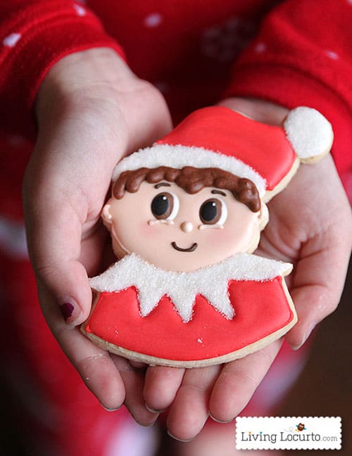 Adorable Elf on the Shelf Cookies