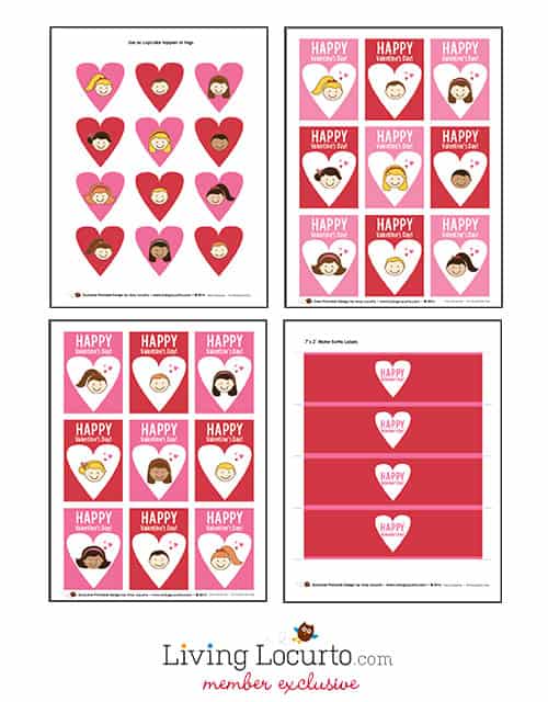 Valentine's Day Printable Party Collection For Kids by LivingLocurto.com