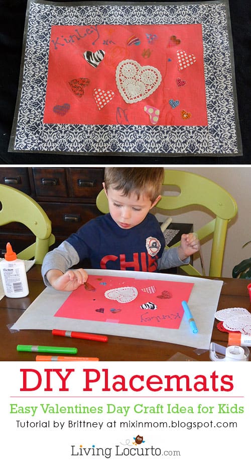 Diy Placemats Easy Valentines Day Craft For Kids Living Locurto