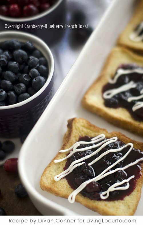 Overnight Cranberry-Blueberry French Toast