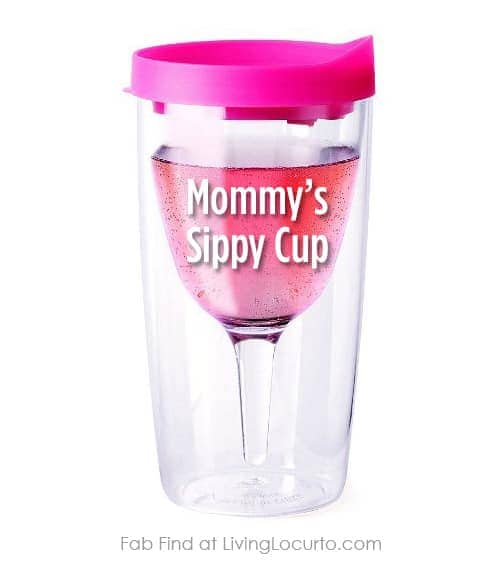 This Vino2Go Wine Tumbler is a fun party idea or gift! Fab Find Friday at LivingLocurto.com 
