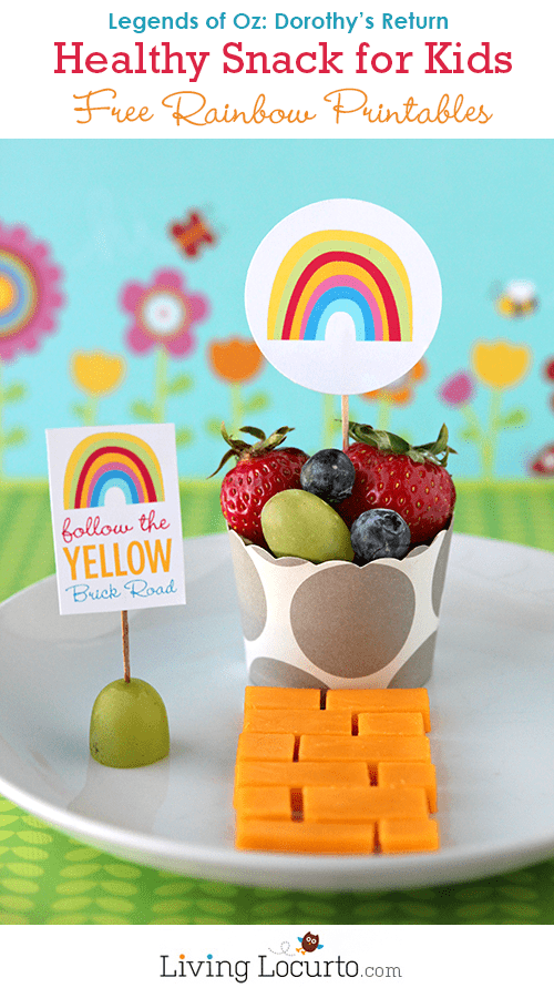 Free Rainbow Party Printables – Legends of Oz: Dorothy’s Return Healthy Snack