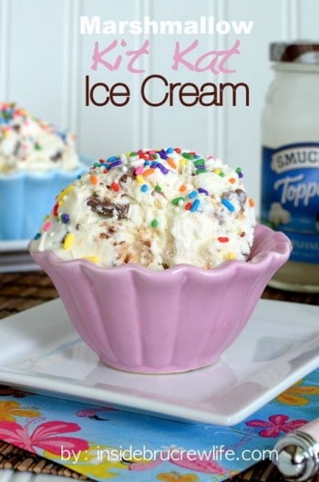 Marshmallow Kit Kat Ice Cream