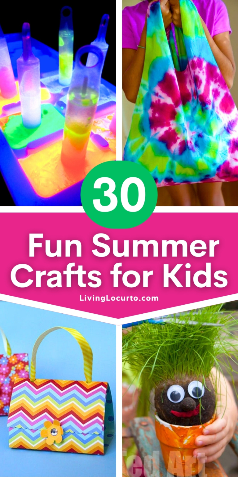 30 Easy Art Projects & Crafts for Kids - Summer Kids Activities