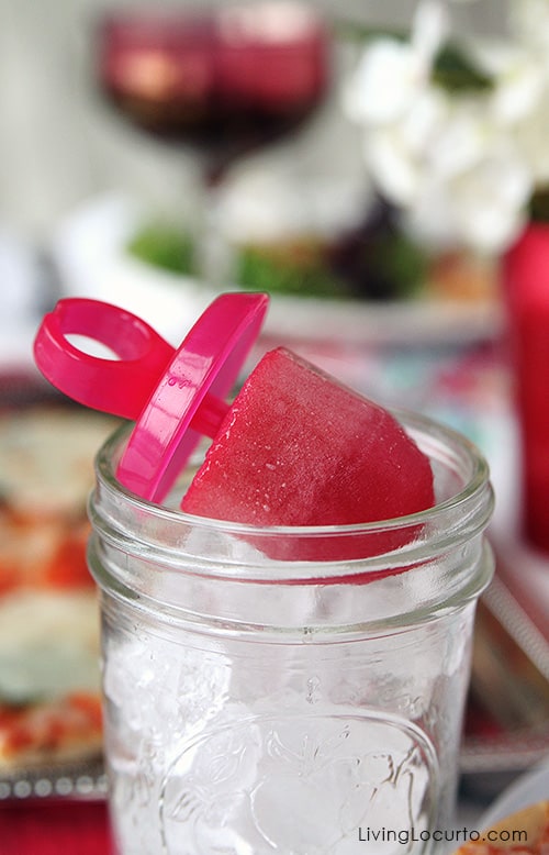 Adult Frozen Ring Pop  - 5 Simple Tips for a Stress Free Dinner Party. LivingLocurto.com