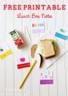 5 Free Printable Lunch Box Notes