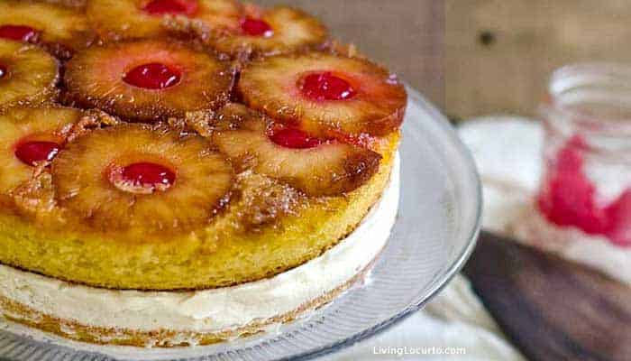 Easy Pineapple Upside Down Cake recipe turned into an ice cream cake. Easy Pineapple Upside Down Cake recipe turned into an ice cream cake.