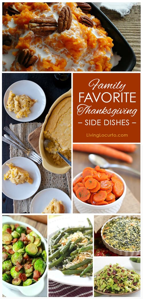 Family Favorite Thanksgiving Side Dish Recipes. LivingLocurto.com