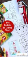 Elf on the Shelf Free Printable Coloring Sheet. Livinglocurto.com