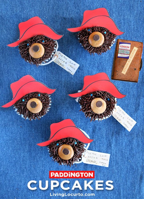 How to make Paddington Bear Cupcakes. LivingLocurto.com