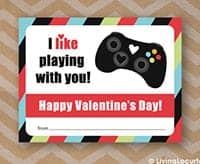 Video Game Valentine - Valentine's Day Free Printables - Living Locurto