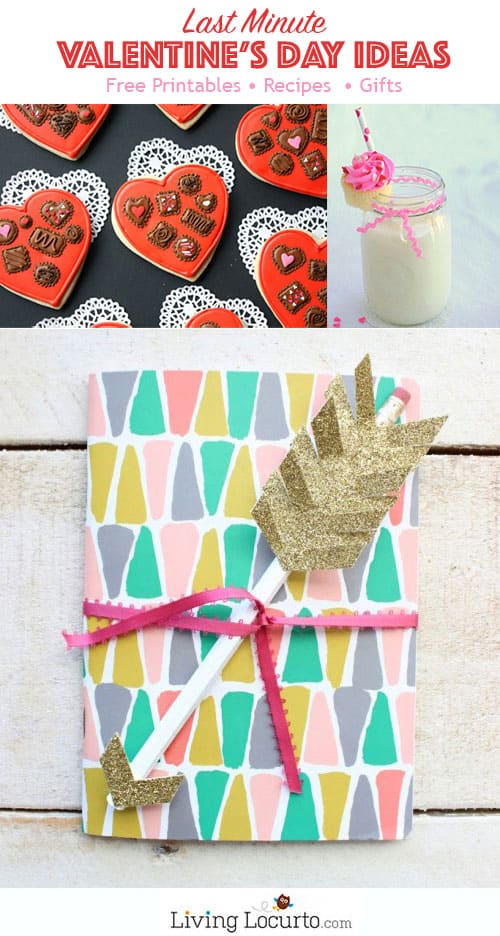 Last Minute Valentine's Day Gift Ideas and Free Printables. LivingLocurto.com