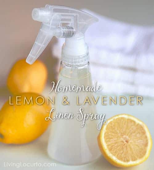 Homemade Lemon & Lavender Linen Spray DIY Air Freshener Recipe