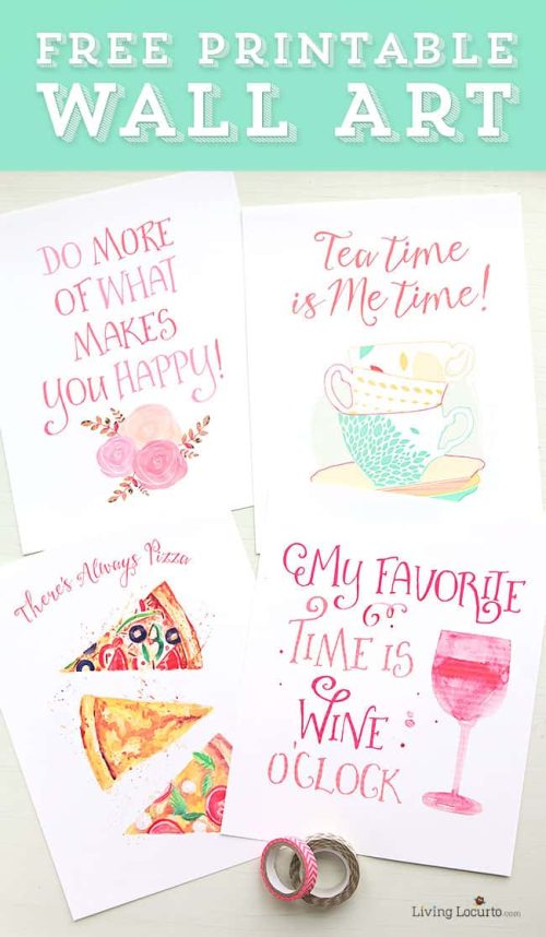 Watercolor Free Printable Wall Art | Inspiring Quotes | Living Locurto