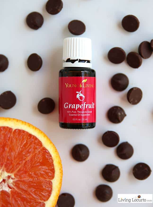 Dark Chocolate Citrus Candy with Grapefruit Essential Oil. This no-bake recipe only takes a few minutes and is loaded with nutrients that can positively affect your health! LivingLocurto.com