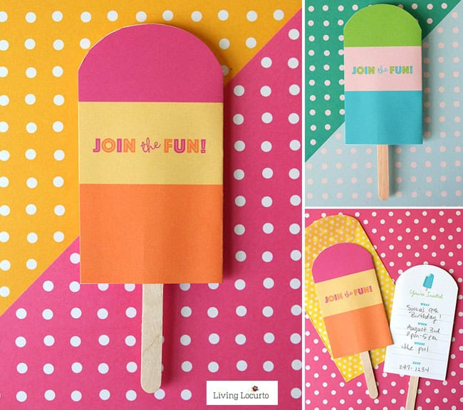 Popsicle Invitation Template