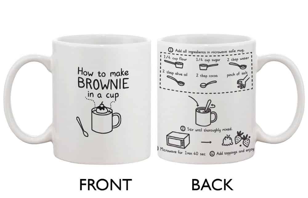 Coffee Mug Instructions for brownies in mug Coffee Mug Instructions for brownies in mug
