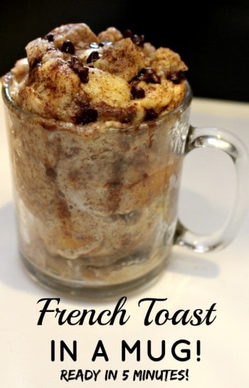 French Toast in a Mug breakfast recipe by Princess Pinky Girl