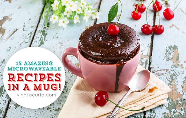 Recipes in a mug are perfect to cook in the microwave to be ready to eat in minutes. 