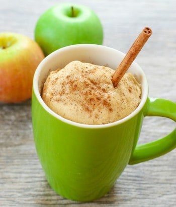Skinny Apple Spice Mug Cake by Kirbie's Cravings