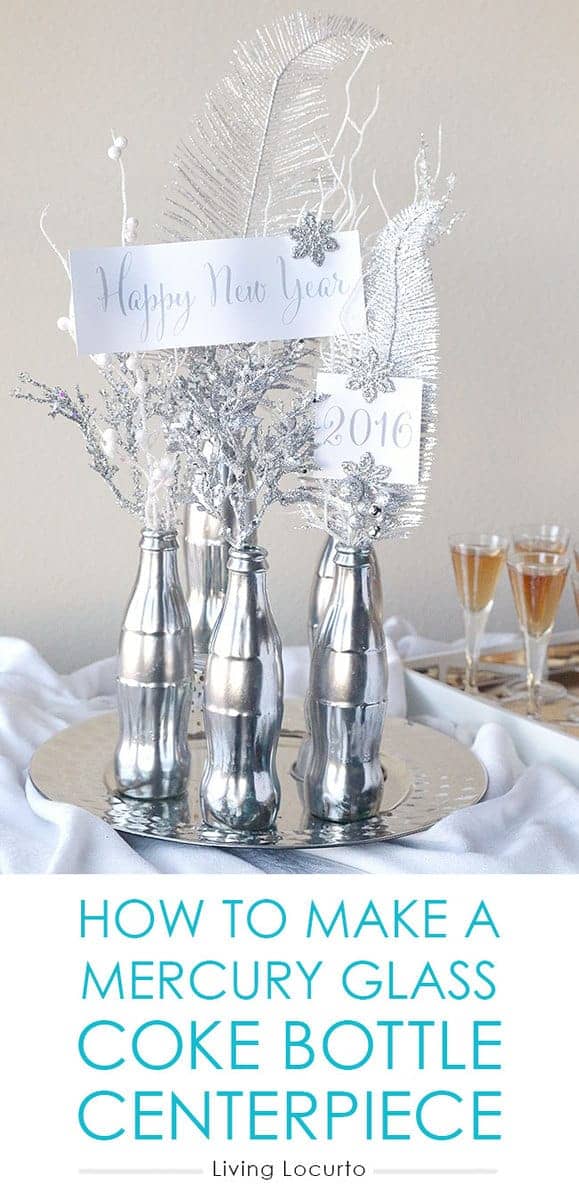 how to make a mercury glass coke bottle centerpiece easy diy craft with free printables - How To Make Mercury Glass how to make a mercury glass coke bottle centerpiece easy diy craft with free printables - How To Make Mercury Glass