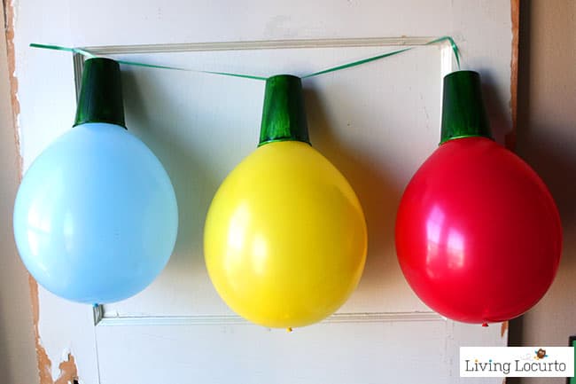 Giant Balloon Christmas Lights and Ornaments - DIY Holiday Craft