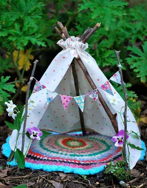 Sweet DIY Fairy Tent - Bring the sparkle to any birthday party or kids activity with the most magical Fairy Party and Craft Ideas!