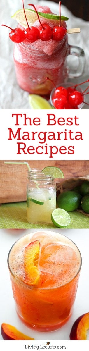 The Best Margarita Recipes ever! From Strawberry and Blackberry to Pineapple and Coconut, find a frozen cocktail perfect for party drink or a hot day! #margarita #drinks