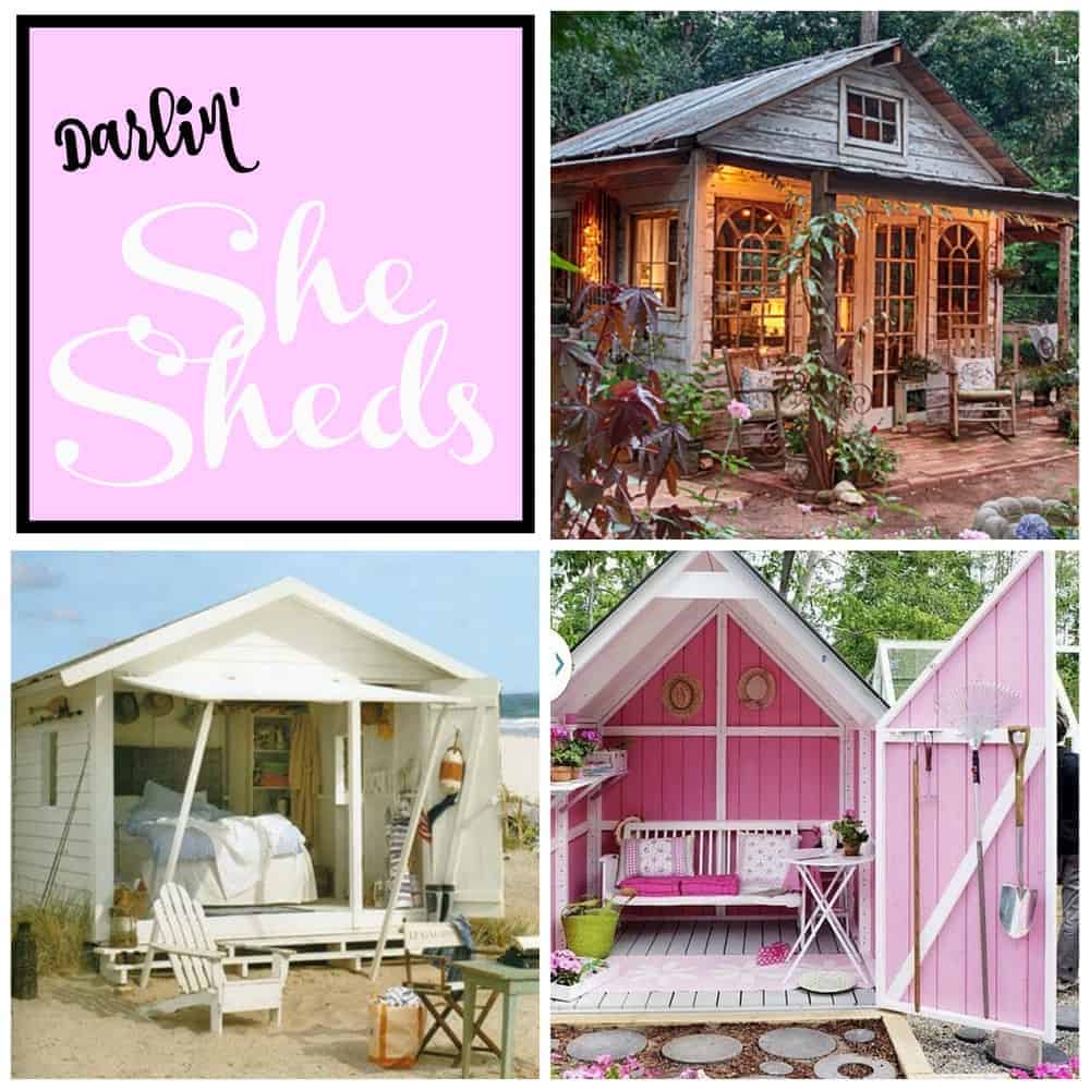 The most beautiful She Sheds for every girl! Dream homes and small work areas for women. The most darling, charming, and fun backyard sheds for women. The most beautiful She Sheds! Dream homes and small work areas for women. The most darling, charming, and fun backyard garden sheds for women.