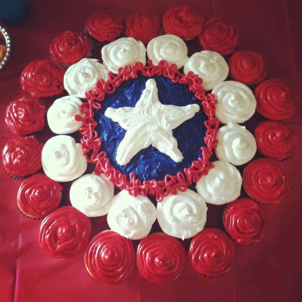 Captain America Cupcake Cake. Best Birthday Pull Apart Cupcake Cakes. Simple creative cake inspiration for a birthday party celebration. Captain America Cupcake Cake. Best Birthday Pull Apart Cupcake Cakes. Simple creative cake inspiration for a birthday party celebration.