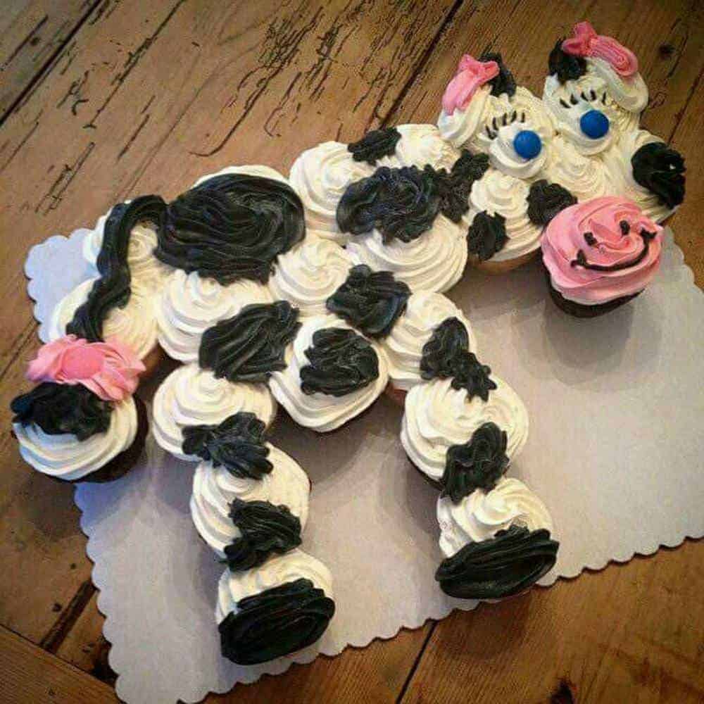 Best Birthday Pull Apart Cupcake Cakes. Simple creative cake inspiration for a birthday party celebration. cow cake. Best Birthday Pull Apart Cupcake Cakes. Simple creative cake inspiration for a birthday party celebration.
