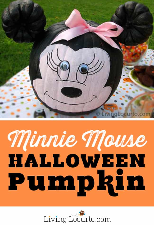 Minnie Mouse Halloween Pumpkin Craft