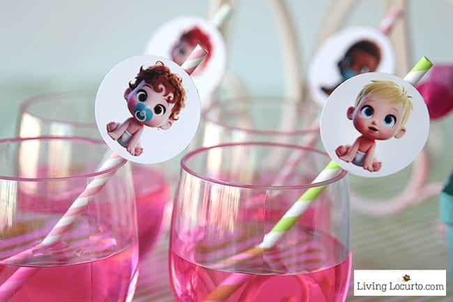 STORKS movie themed Baby Shower Party Ideas and how to make adorable Baby Pacifier Cupcakes. Free printables and diaper cake craft inspiration. LivingLocurto.com STORKS movie themed Baby Shower Party Ideas and how to make adorable Baby Pacifier Cupcakes. Free printables and diaper cake craft inspiration. LivingLocurto.com