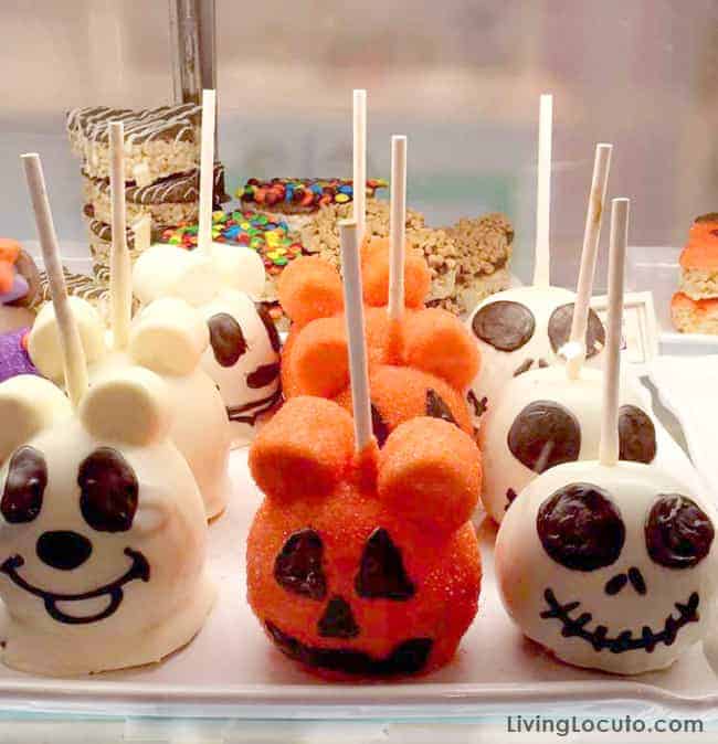 Disney World Magic Kingdom Halloween Caramel Apples - Mickey Mouse and Jack
