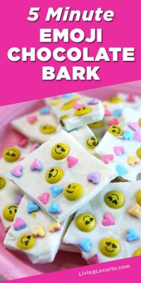 5 Minute Emoji Chocolate Bark Recipe