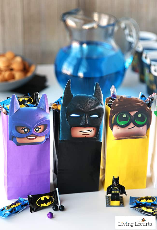 DIY LEGO Batman Party Treat Bags