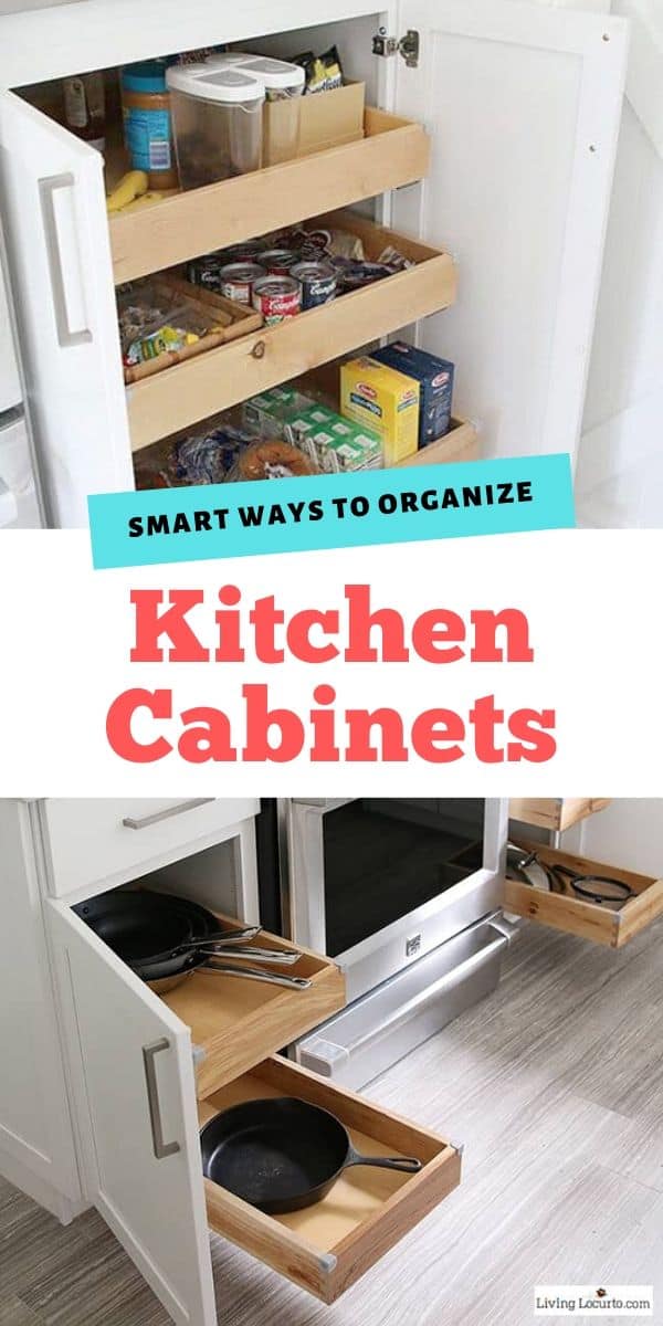 Easy Ways to Organize Kitchen Cabinets - Smart Organizing ideas and home decor ideas