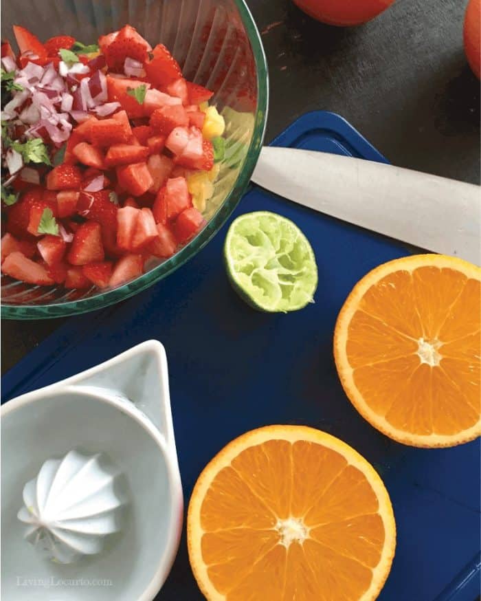 Strawberry Fruit Salsa 1 Sweet and spicy, Strawberry Pineapple Mango Salsa Recipe on Living Lucurto