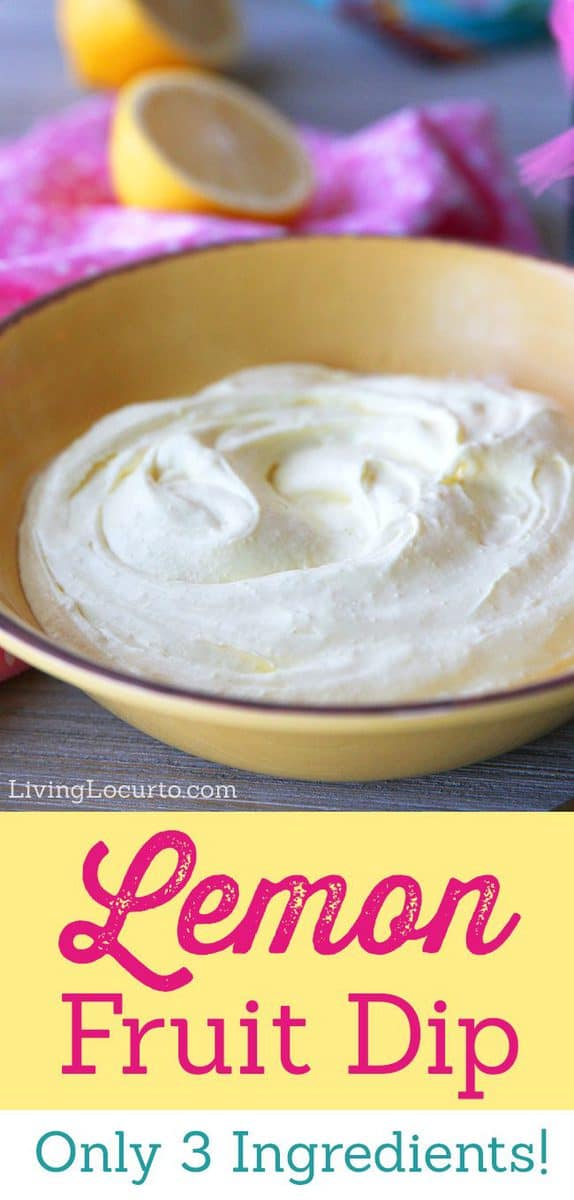 Make Creamy Lemon Dip with only three ingredients