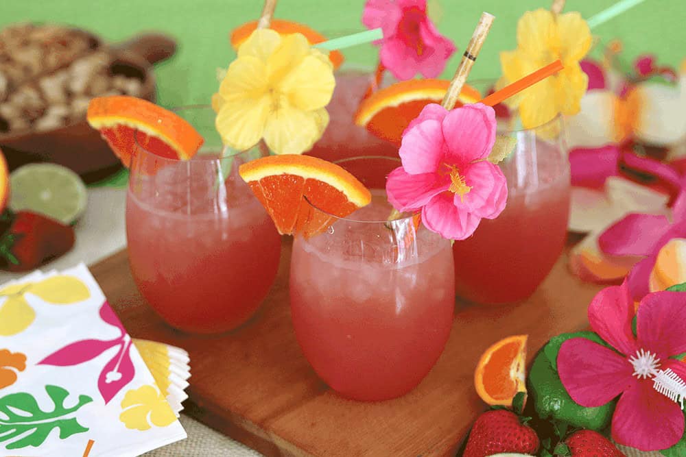 Tropical Rum Punch 2 Luau Party Punch