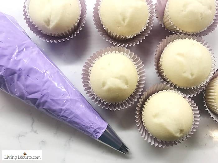 Magical Glow in the Dark Cotton Candy Cupcakes - Fun Food Birthday Party Cake Recipe Idea. Purple Frosting