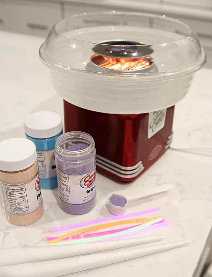 Magical Glow in the Dark Cotton Candy Cupcakes - Cotton Candy Machine and Supplies