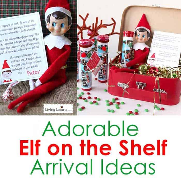 Best Elf on the Shelf Arrival Ideas! Printables and cute ideas direct from the North Pole to wow your kids.