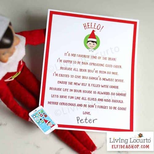 Elf Phone Printable | Easy Christmas Elf Arrival Idea