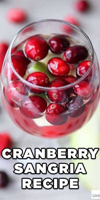Cranberry Christmas Sangria Recipe - Easy cocktail holiday drink