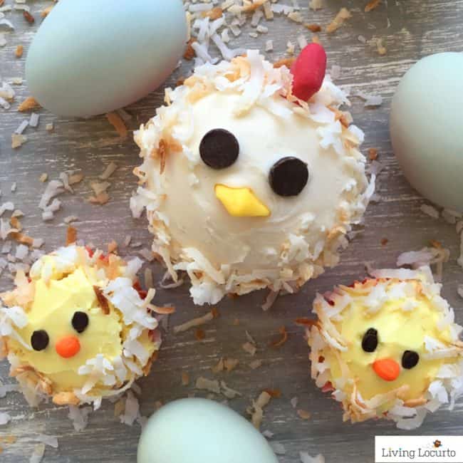 Cute chicken cupcakes! 35 Best Easter Recipes and Crafts