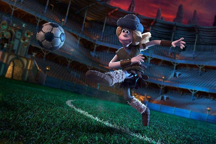 Early Man Soccer Cookie Cake