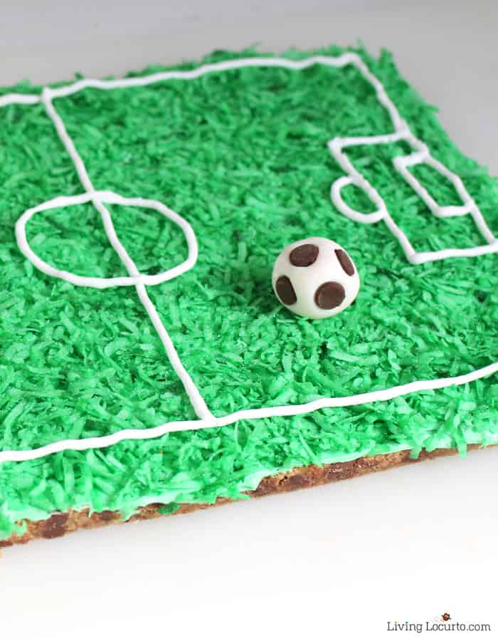 Early Man Soccer Cookie Cake